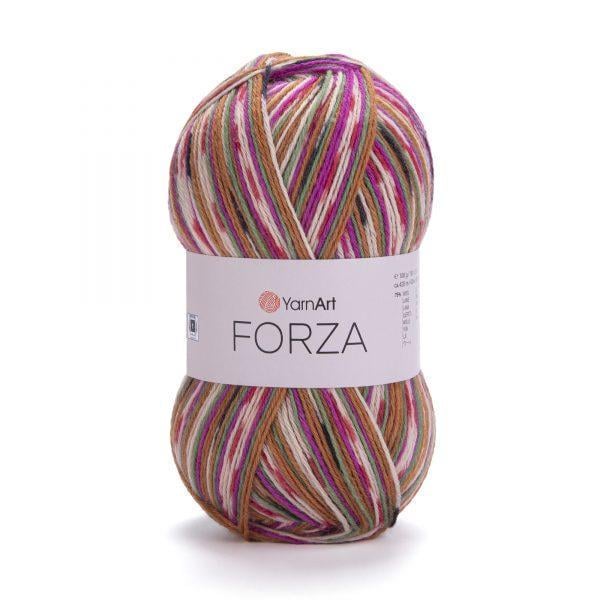 Пряжая меланж Forza YarnArt полушерстяная носочная Градиент шоколадная карамель (3182724596)