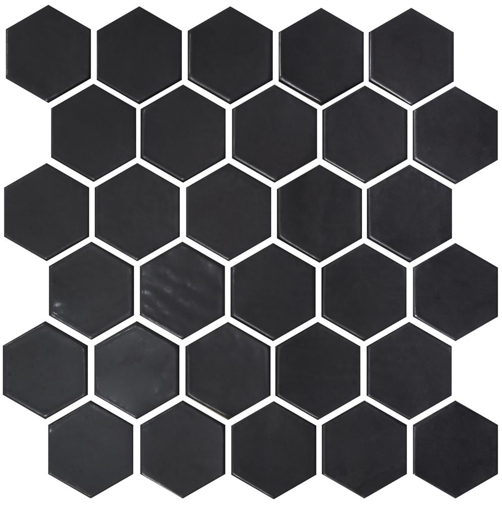 Мозаїка КОТТО CERAMICA Hexagon H 6021 295x295x9 Black mat (H 6021)