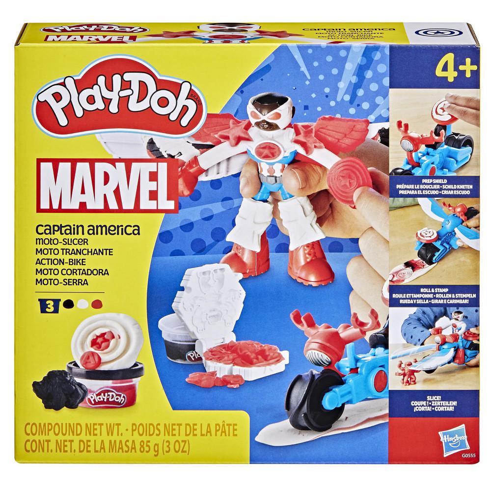 Набір для ліплення Hasbro Play Doh Капітан Америка з мотоциклом Набір для ліплення Hasbro Play Doh Капітан Америка з мотоциклом
