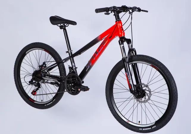 Велосипед Space MARS DD FR ST 24" рама 11" Красно-черный матовый (2545688525) - фото 3 Велосипед Space MARS DD FR ST 24" рама 11" Красно-черный матовый (2545688525) - фото 3