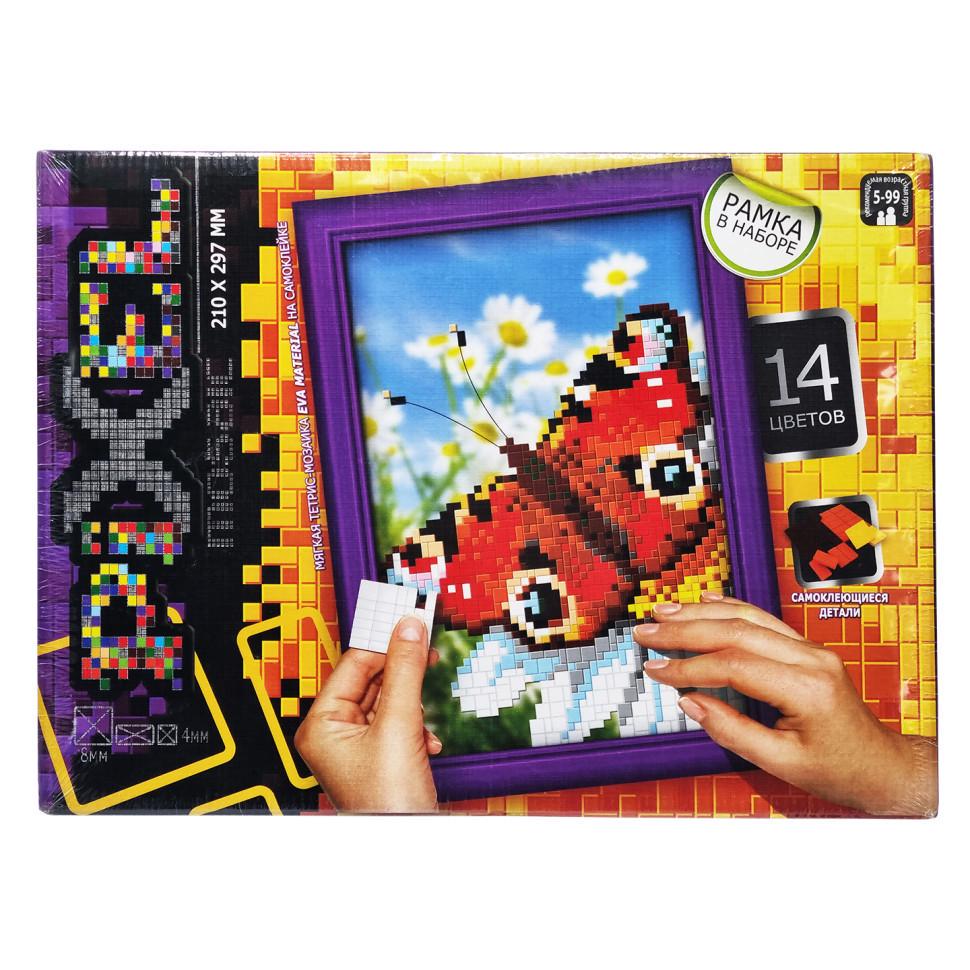 Набір для творчості Danko Toys Мозаїка Піксель Метелик РМ-01-04 21х29,7 см рамка в наборі (RLT48382)