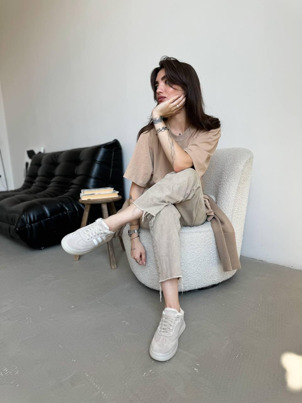 Кеди жіночі на хутрі Maya Shoes р. 39 Бежевий (3021/1) - фото 10 Кеди жіночі на хутрі Maya Shoes р. 39 Бежевий (3021/1) - фото 10