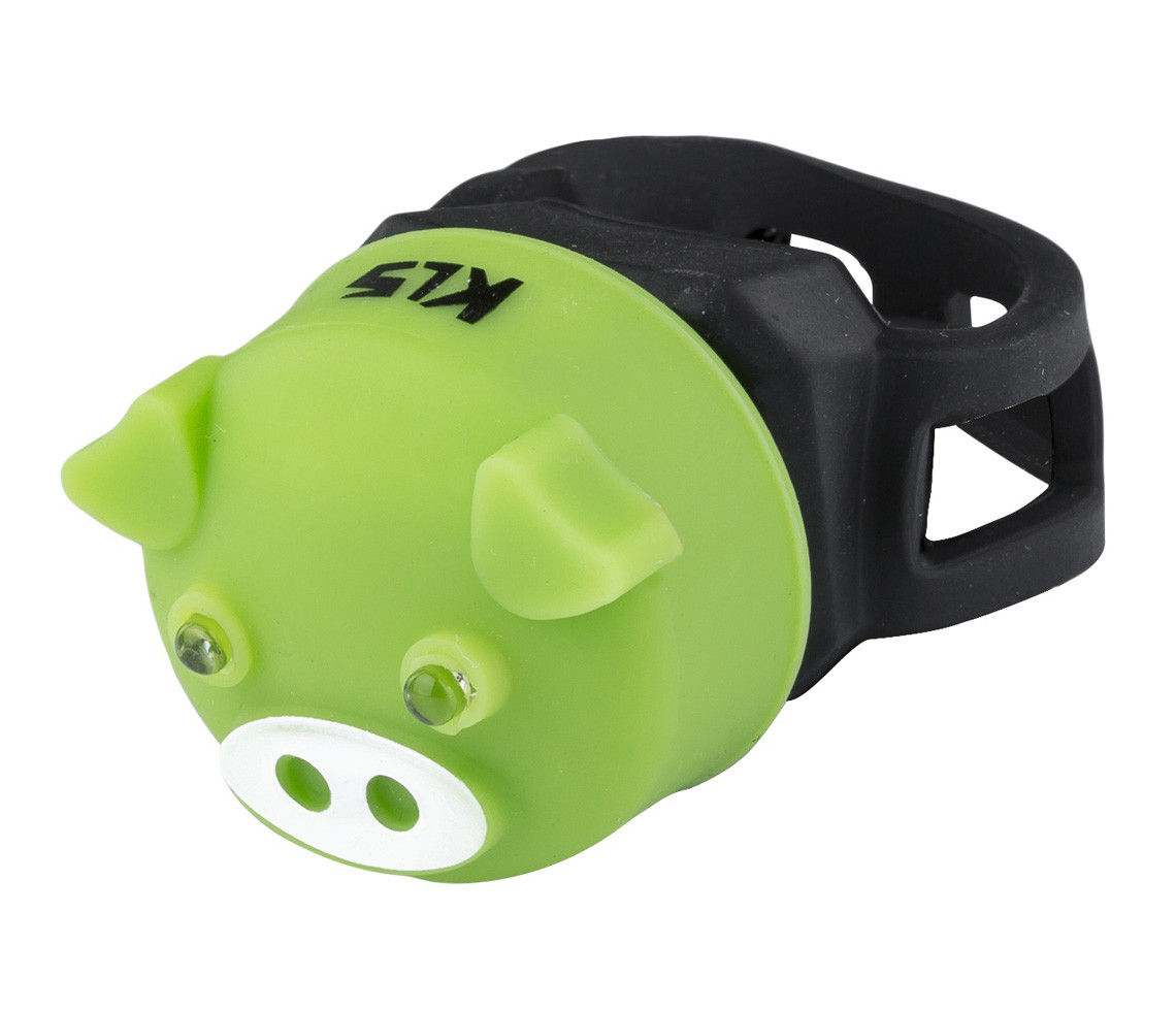 Мигалка задняя KLS PIGGY Green (8585019395924)