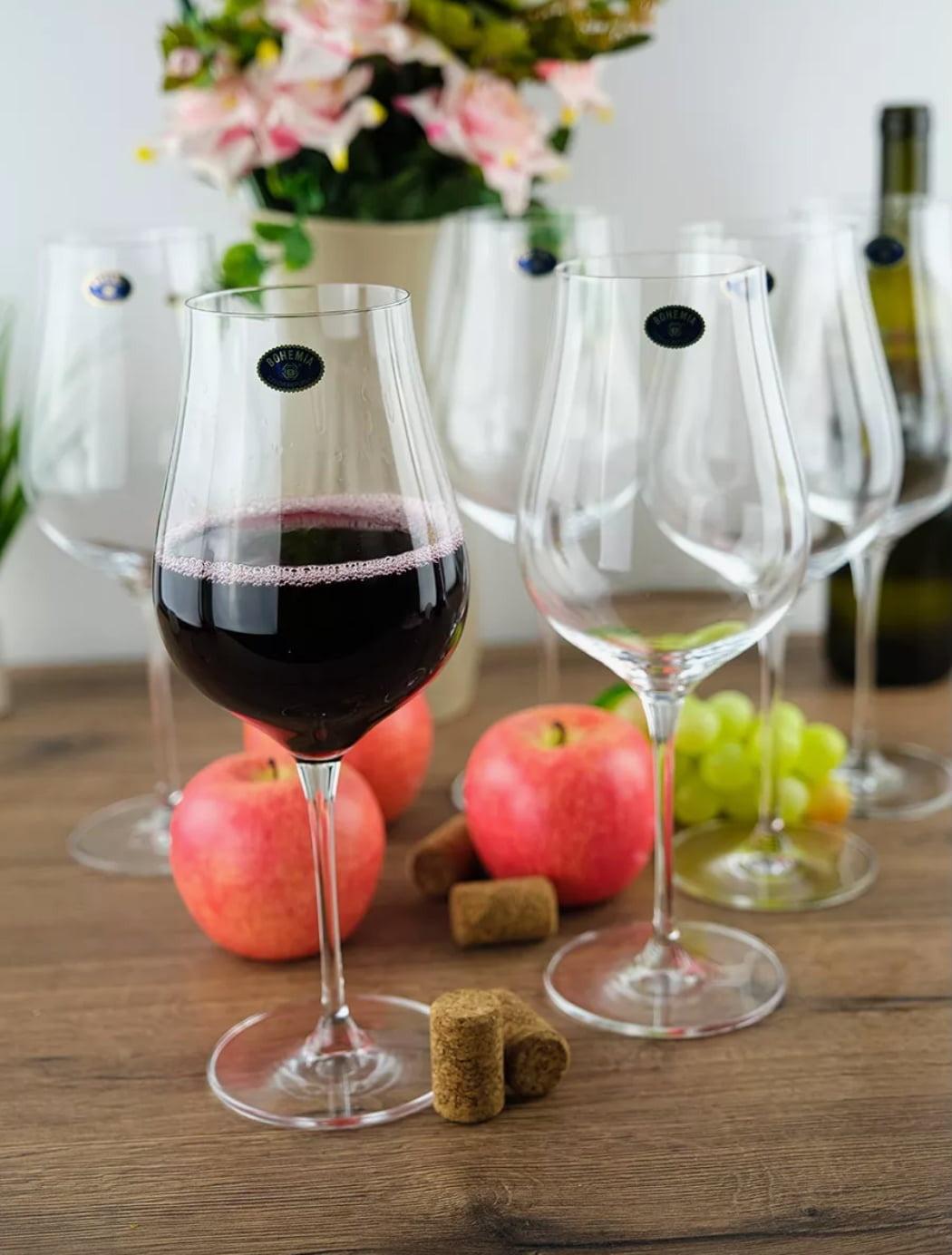 Набір келихів для вина Bohemia Limosa 1SI96/00000/650 650 мл 6 шт. (118829) - фото 2 Набір келихів для вина Bohemia Limosa 1SI96/00000/650 650 мл 6 шт. (118829) - фото 2