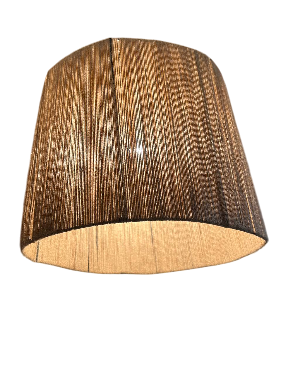 Люстра плетеная Сімейний Затишок из мешковины Коричневый Люстра плетеная Сімейний Затишок из мешковины Коричневый