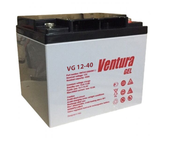 Акумуляторна батарея Ventura VG 12-40 Gel 12V 40Ah (2021583460) - фото 1