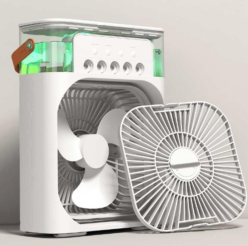 Вентилятор портативний Mini Portable USB Air Cooling Fan 4в1 з LED підсвіткою (13489)