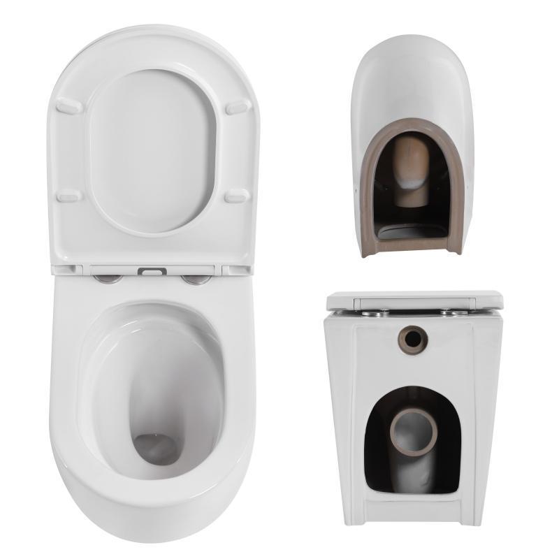 Унитаз напольный Qtap QT13223381AW Robin безбачковый Ultra Quiet безободковый безободковый с сиденьем Soft-close White (SD00052587) - фото 6 Унитаз напольный Qtap QT13223381AW Robin безбачковый Ultra Quiet безободковый безободковый с сиденьем Soft-close White (SD00052587) - фото 6