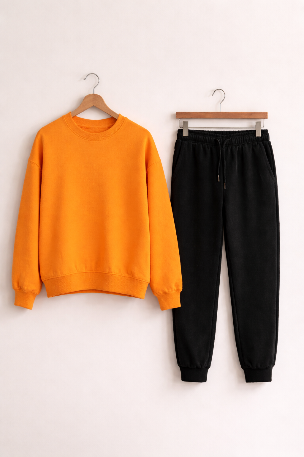 Спортивний костюм чоловічий весняний Zruchno світшот та штани XS Помаранчево-чорний (33500502)