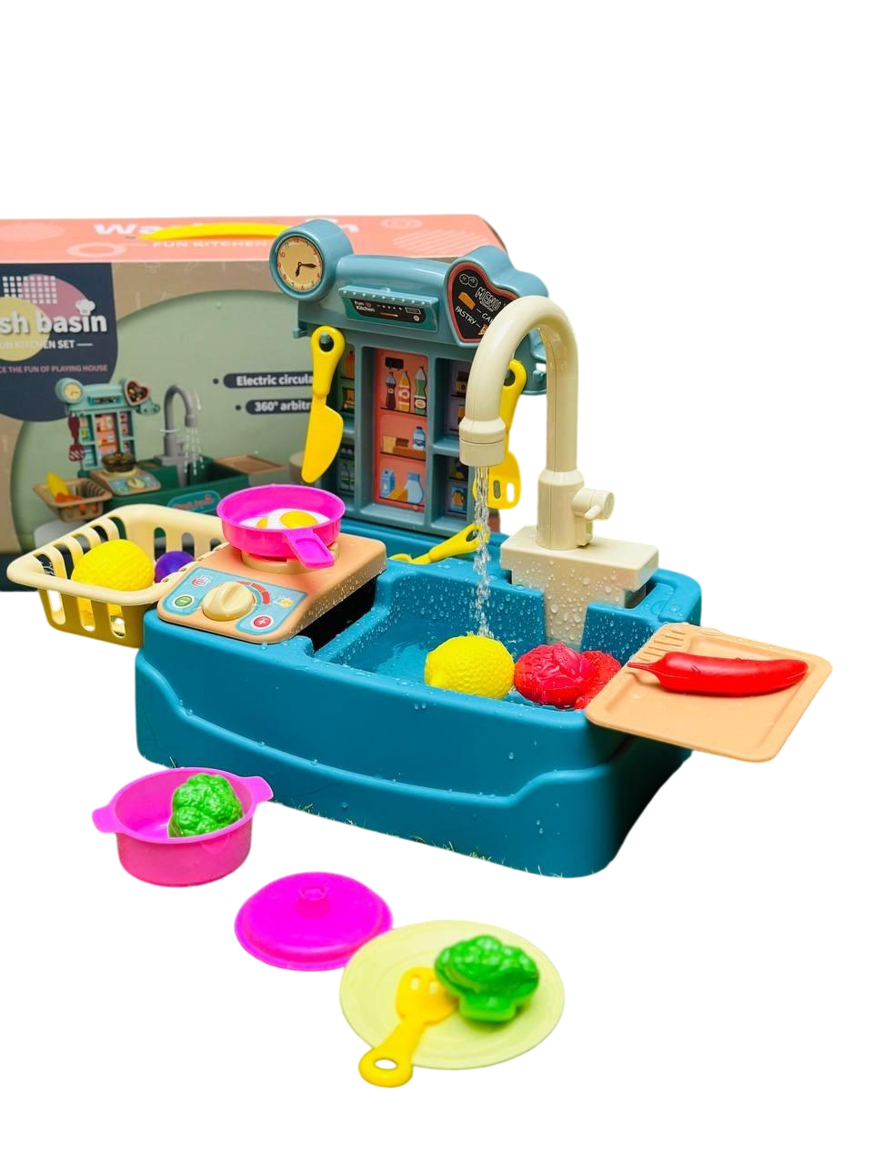 Дитячий ігровий набір Кухня з водою/мийка з краном/посудом/продукти (2682828558) Дитячий ігровий набір Кухня з водою/мийка з краном/посудом/продукти (2682828558)