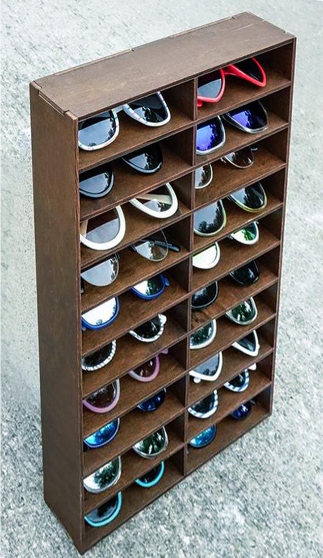 Органайзер для очков из дерева Ахаласо Капучино (ОЧК-004909)