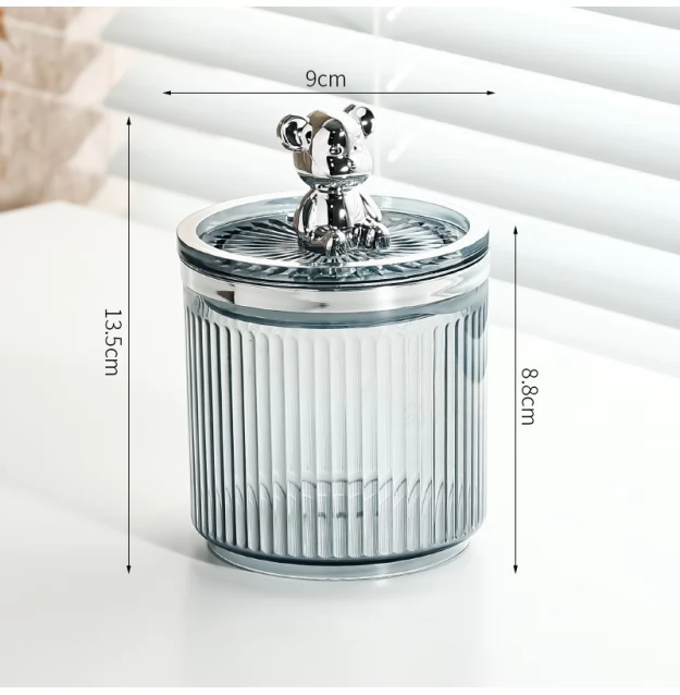 Органайзер-баночка для ватних паличок Ведмедик (4232sriblo) - фото 3 Органайзер-баночка для ватних паличок Ведмедик (4232sriblo) - фото 3