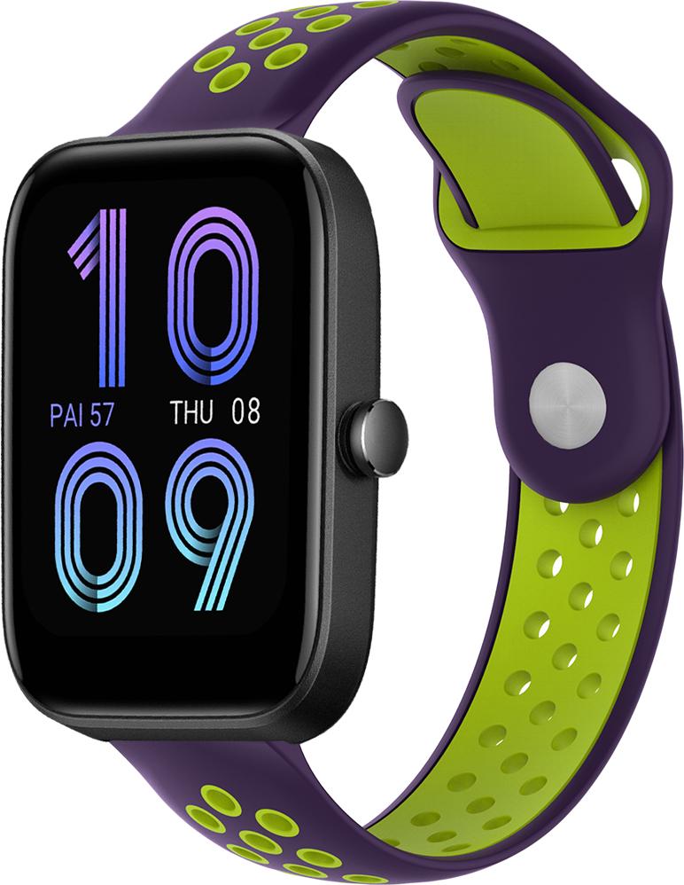 Ремешок Sport для Amazfit Bip 3 Violet/Green (27995-21) - фото 1