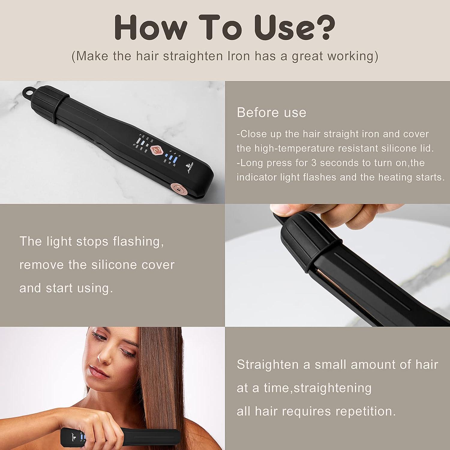 Выпрямитель беспроводной MEXITOP Twist Flat Iron 2в1 керамический для волос - фото 6