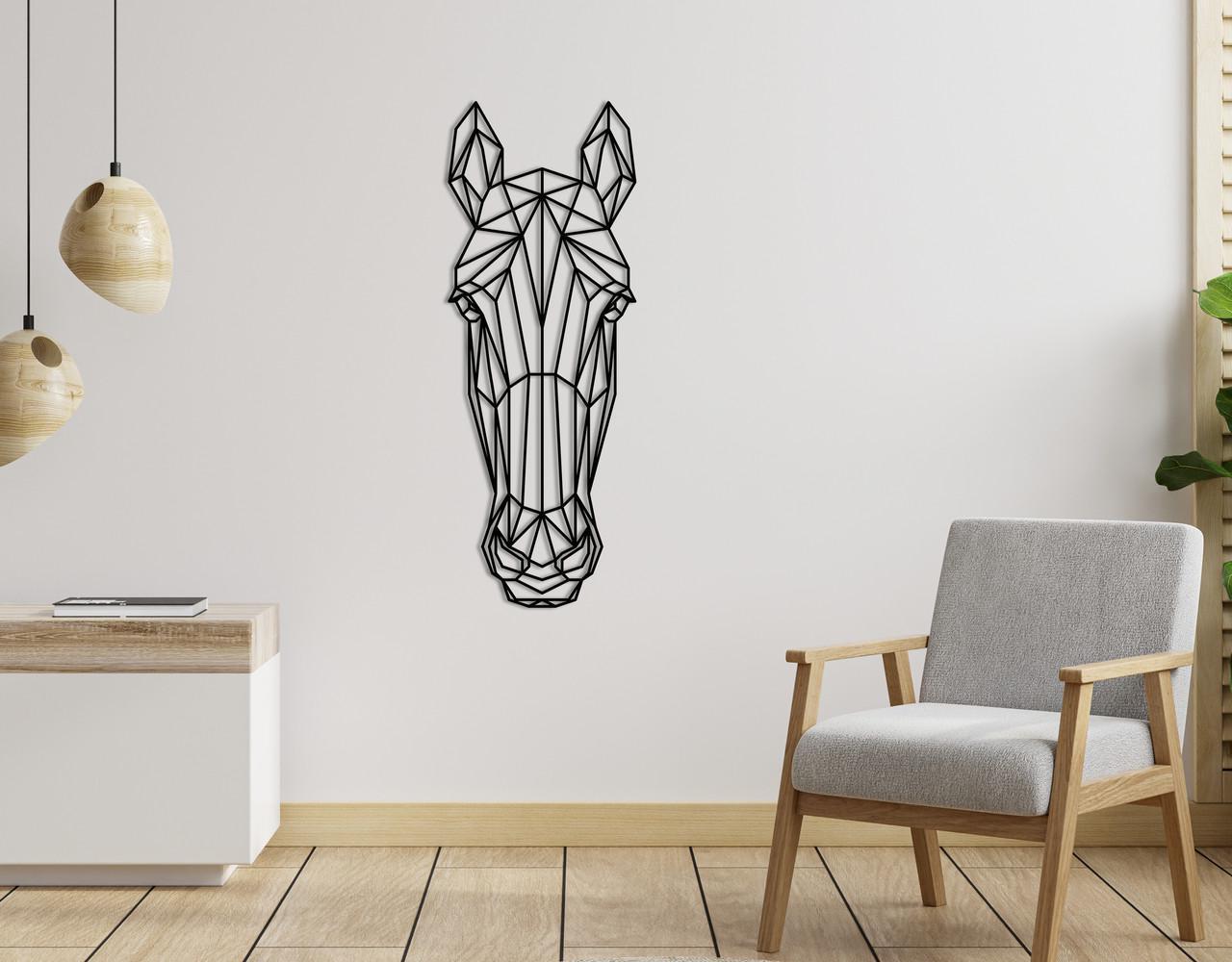 Декоративное панно на стену Upwood Decor Horse 120х44,6 см Blac (1584249861)