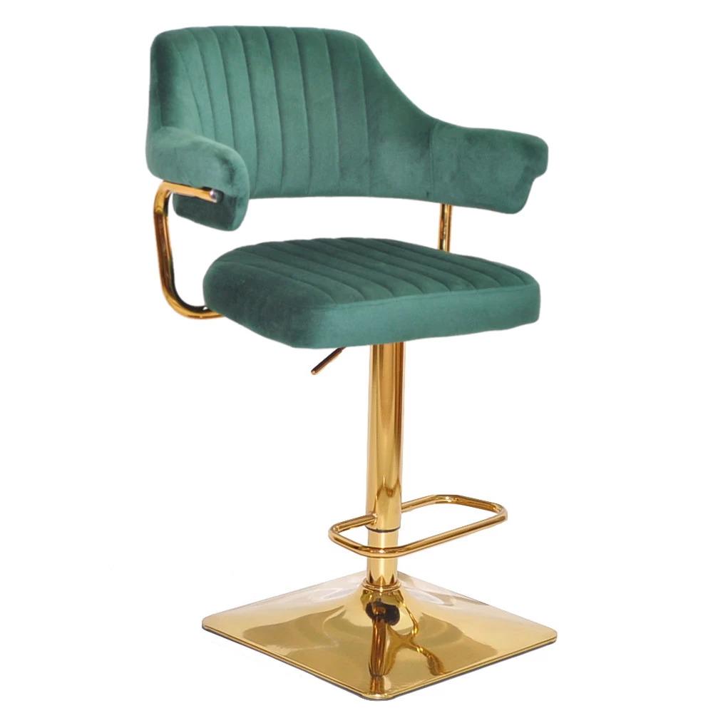 Стул барный BOTTLE 4 1036 бархат Зеленый (101102)