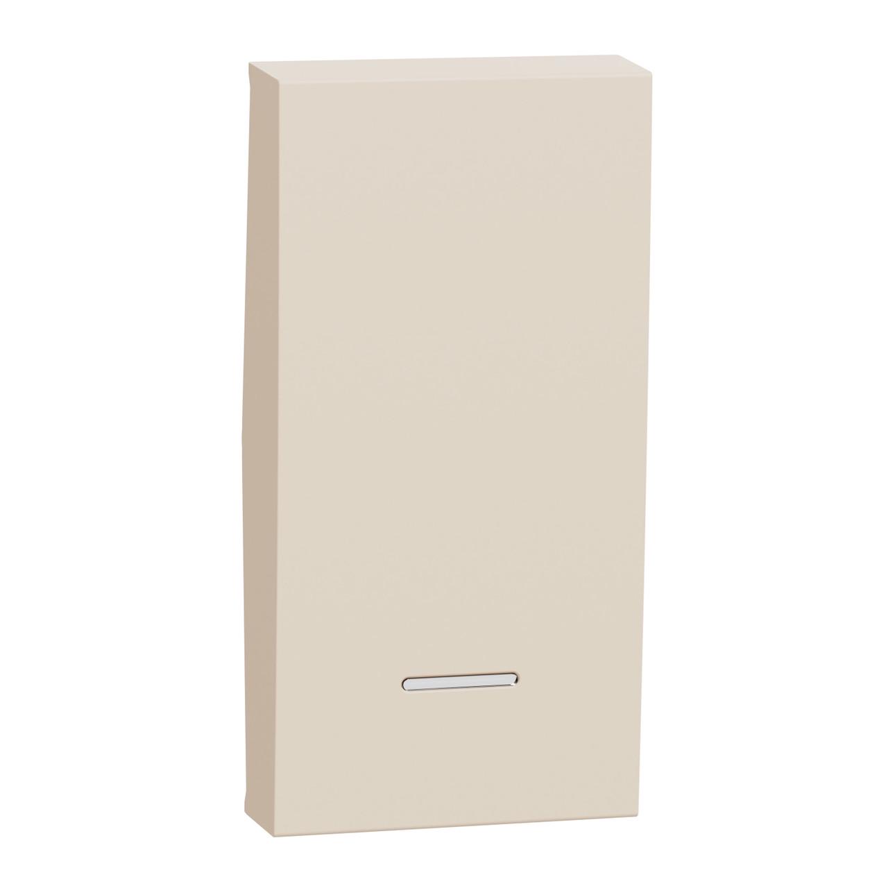 Клавиша для выключателя Unica New Schneider Electric 1 модуль 45х22.5х9 мм ABS-UV Бежевый (NU910044N)