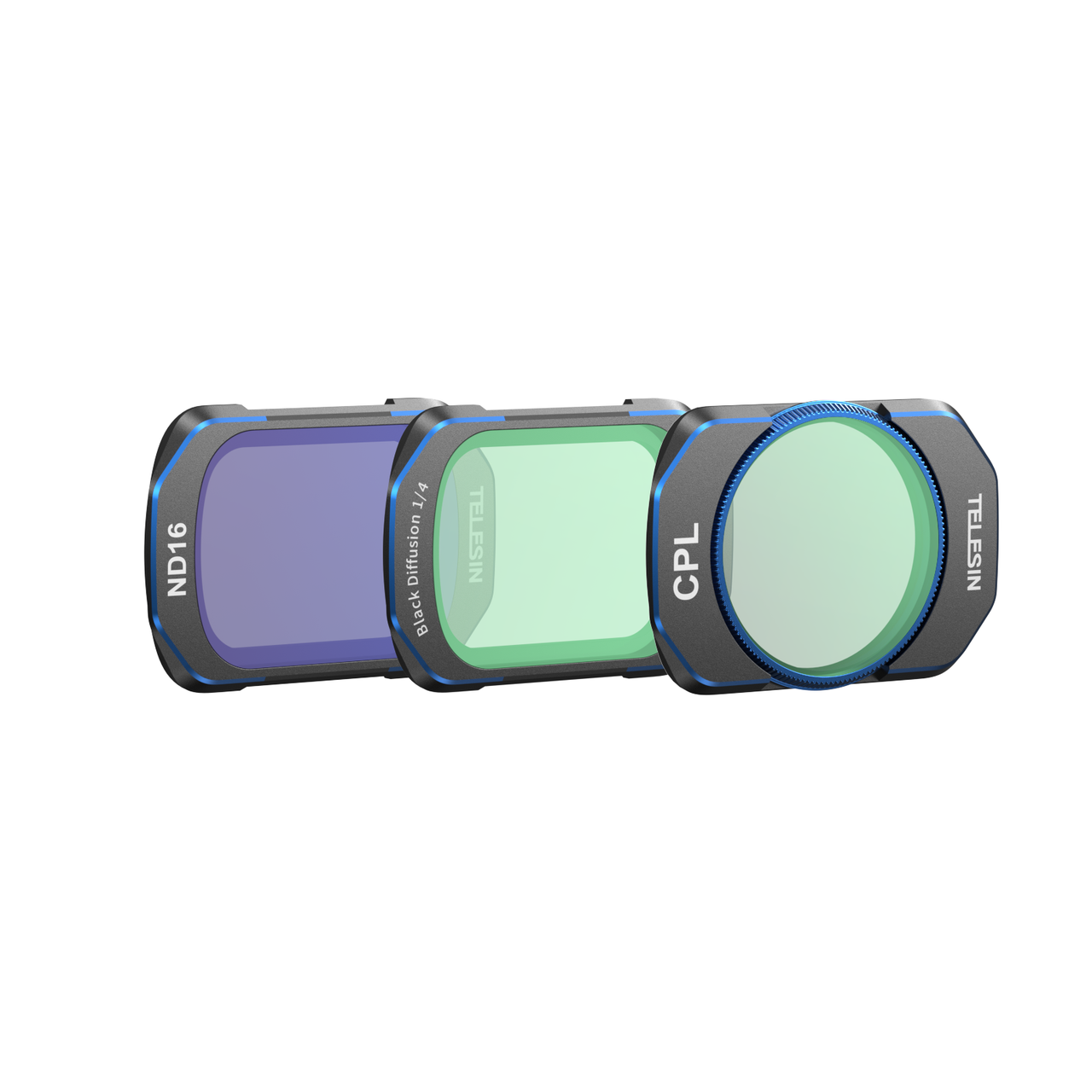 Набір світлофільтрів Telesin CPL/ND16чBlack Diffusion 1/4 для DJI Osmo Pocket 3 S5-FLT-37-TDJ 3 шт. - фото 2 Набір світлофільтрів Telesin CPL/ND16чBlack Diffusion 1/4 для DJI Osmo Pocket 3 S5-FLT-37-TDJ 3 шт. - фото 2