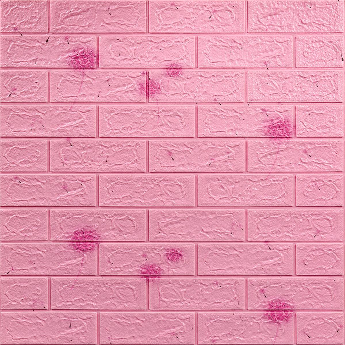3D-панель Sticker Wall SW-00000023 самоклеящаяся 700х770х5 мм Розовый (1132472418)
