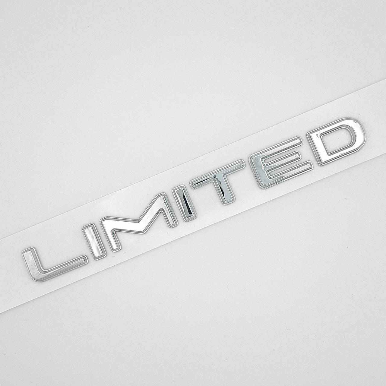 Эмблема надпись Limited Jeep ABS 16х1,6 см Хром глянцевый (2881020408)