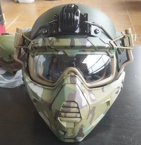 Маска-окуляри Ghost Iron Man з кріпленням до шолома Airsoft Мультикам (MK001019) - фото 3 Маска-окуляри Ghost Iron Man з кріпленням до шолома Airsoft Мультикам (MK001019) - фото 3