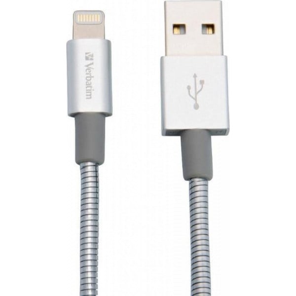 Кабель Verbatim USB-Lightning 1 м Silver (48859)