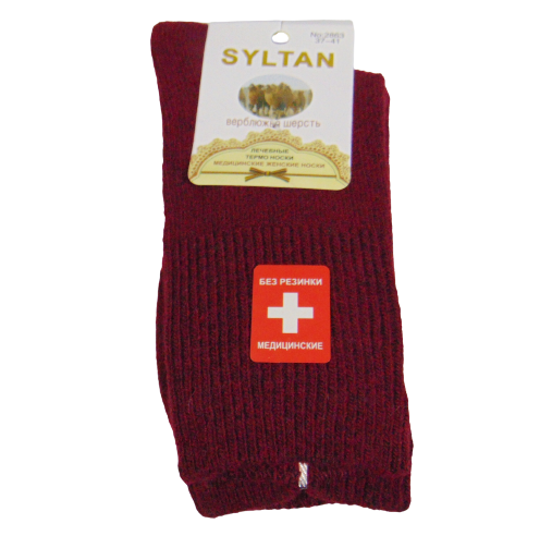 Носки термо лечебные верблюжая шерсть Syltan 2863 р. 37-41 Красный (2002105421)