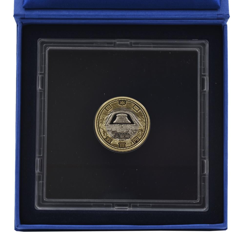 Коллекционная монета Япония 500 иен 2015 биметалл Proof Префектуры Осака в сувенирной упаковке (М21366)