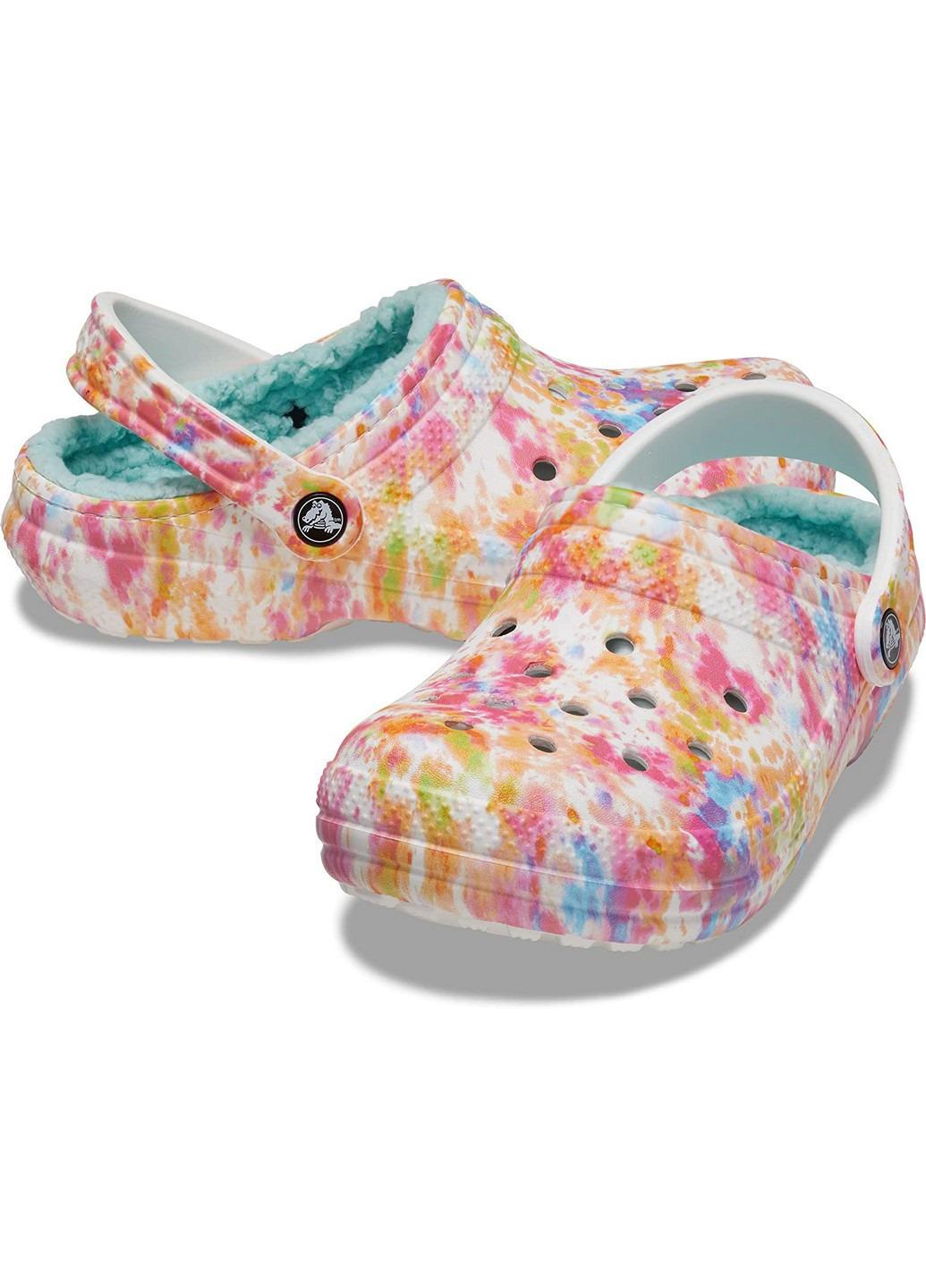 Сабо Crocs Classic Lined Tie Dye M7W9 р. 39 25,5 см Orange (206341)