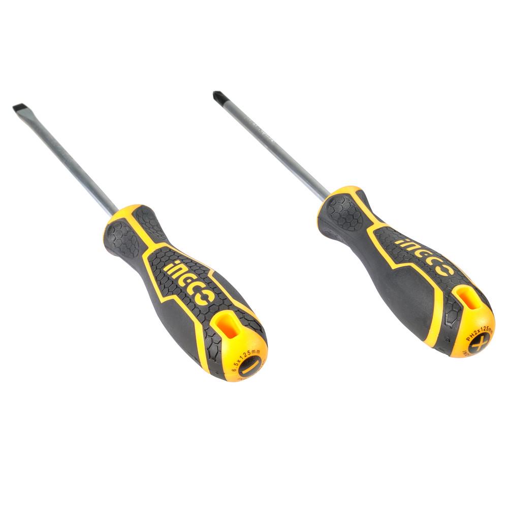 Набор отверток INGCO Industrial HKSD0248 2 шт. - фото 2 Набор отверток INGCO Industrial HKSD0248 2 шт. - фото 2