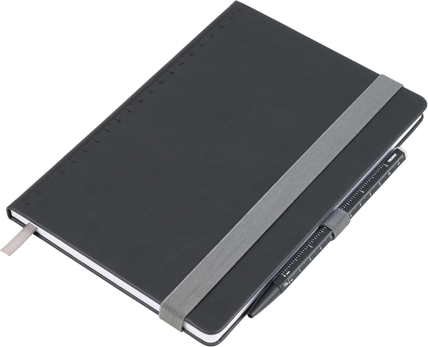 Блокнот із кульковою ручкою Troika SLIM PAD A5 Чорний (NPP40/BK)