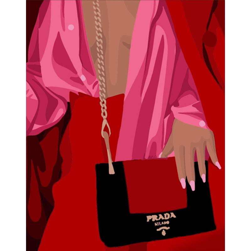 Картина по номерам Strateg Премиум Высокая мода 40х50 см (DY376)