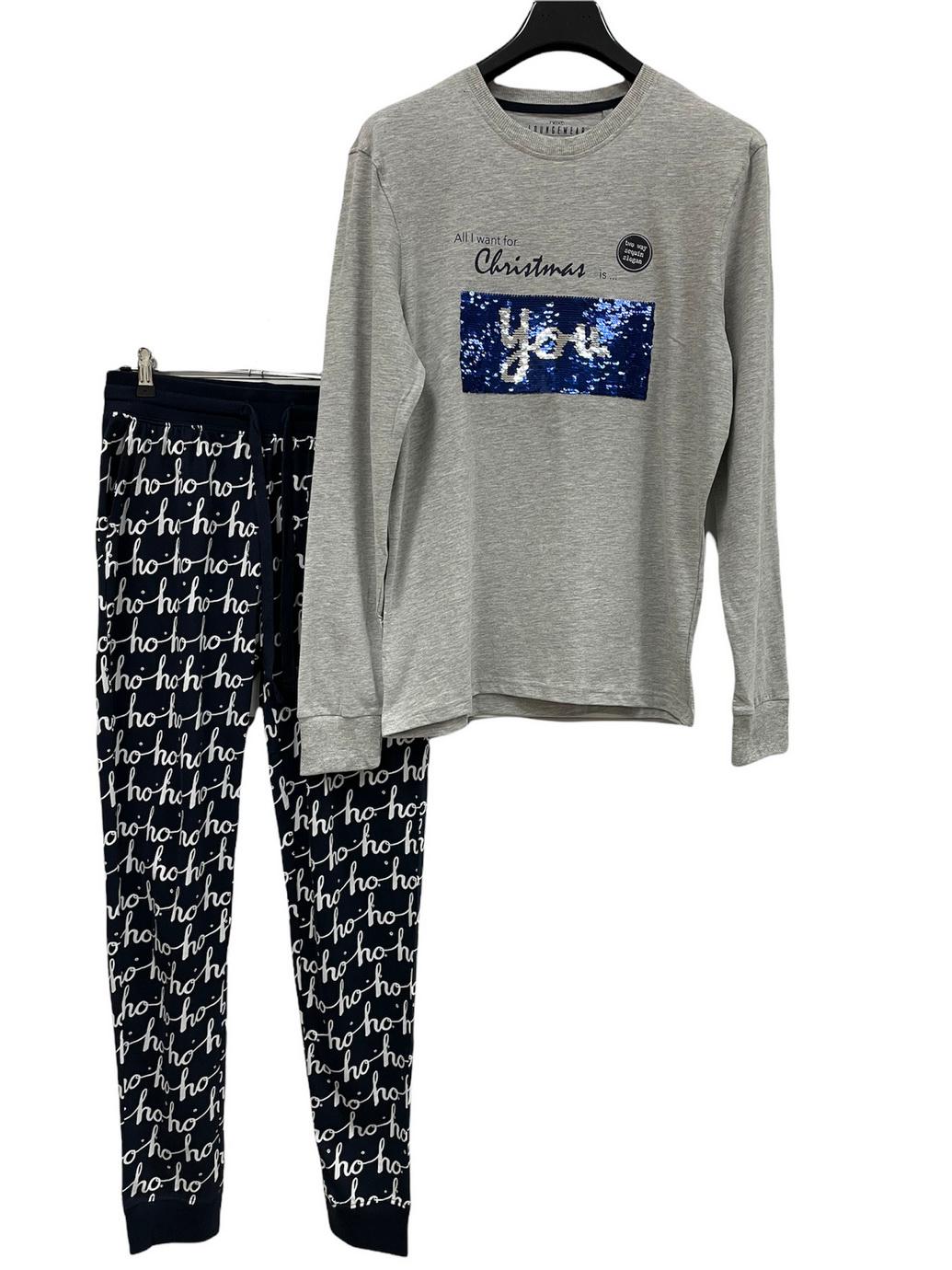 Піжама Next чоловіча S Сірий (800-570*60) - фото 4