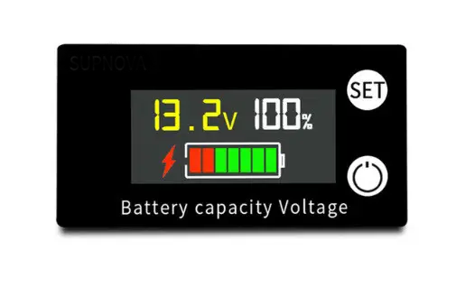 Індикатор ємності заряду акумуляторної батареї 8 V-100 V модель 6133A з датчиком температури - фото 2