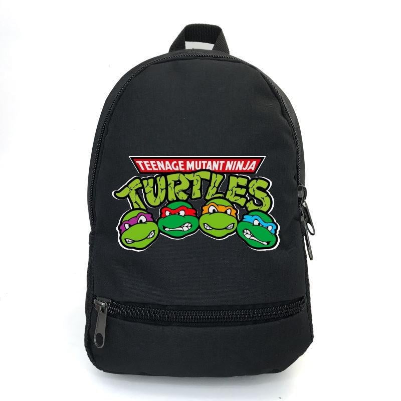 Школьный рюкзак Cappuccino Toys ninja turtle-016 с принтом Черепашки ниндзя 12,5 л Черный (1381809883)