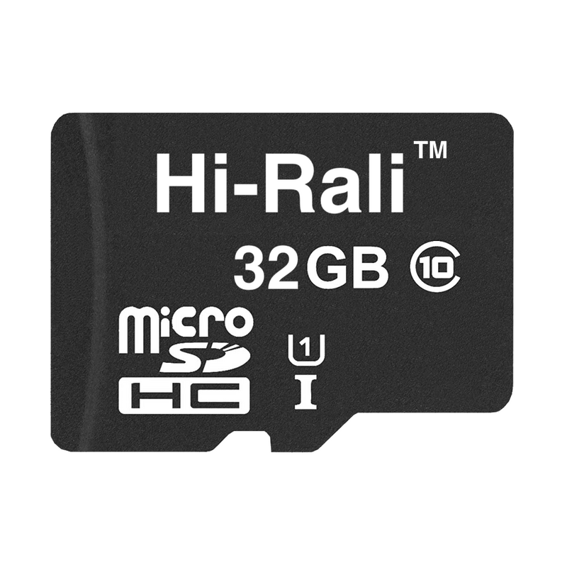 Карта пам'яті Hi-Rali 32 Гб MicroSD 104 Мб/с швидкісна UHS-1 Чорний (79325632956)