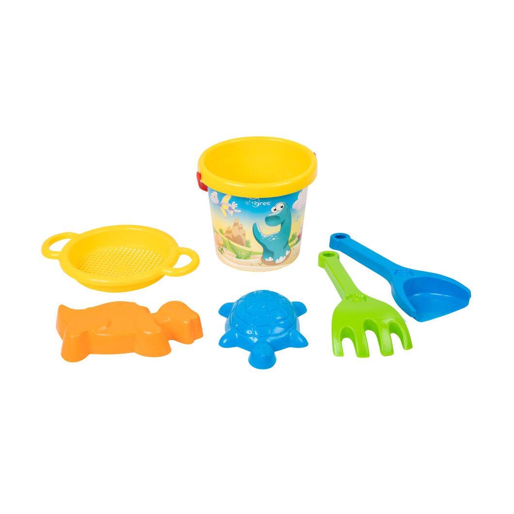 Набор для песка Tigres 6 элементов с термонаклейкой Желтый