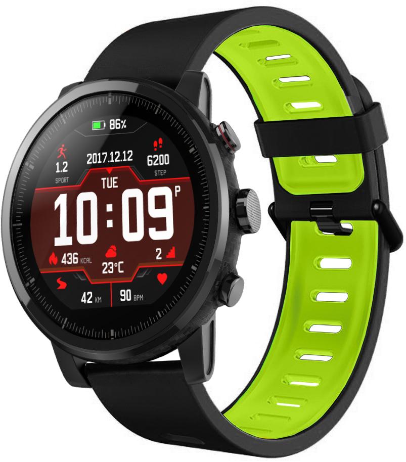 Ремешок Traf для Amazfit Stratos Black/Green (20433)