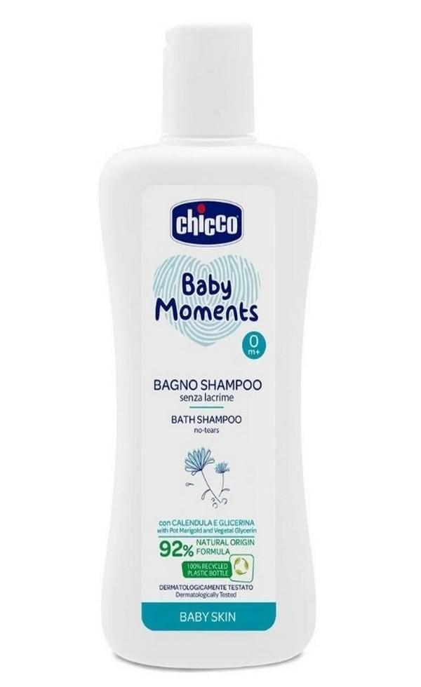 Шампунь для тіла та волосся Chicco Baby Moments Без сліз з екстрактом календули 200 мл (143083)