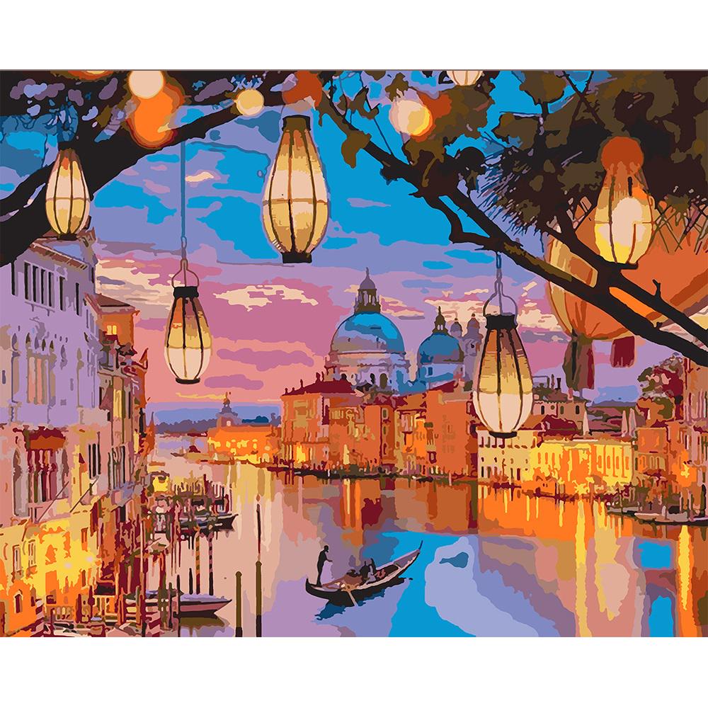 Картина по номерам Santi Венецианские фонари 40х50 (954480)