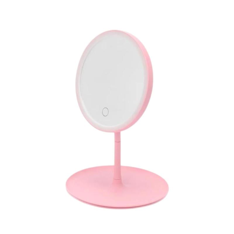 Зеркало для макияжа косметическое круглое с LED подсветкой Зеркало для макияжа косметическое круглое с LED подсветкой