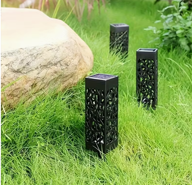 Садовий світильник на сонячній батареї ажурний для газону Тепле біле світло (1707) - фото 14