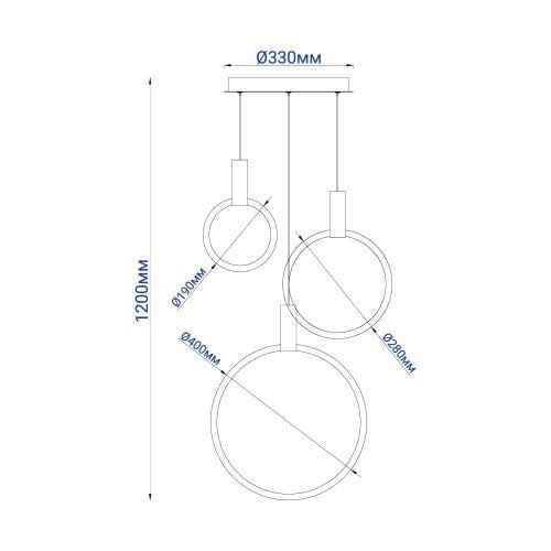 Люстра с пультом управления Grand Feron AL6500 50 Вт 2700-6500 К Золото (40241) - фото 4 Люстра с пультом управления Grand Feron AL6500 50 Вт 2700-6500 К Золото (40241) - фото 4