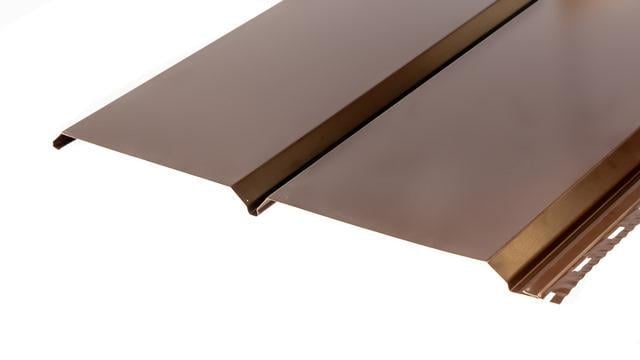 Сайдинг металлический 370х3000 мм под доску Гланцевый RAL 8017 Коричневый (sa-19557/5)