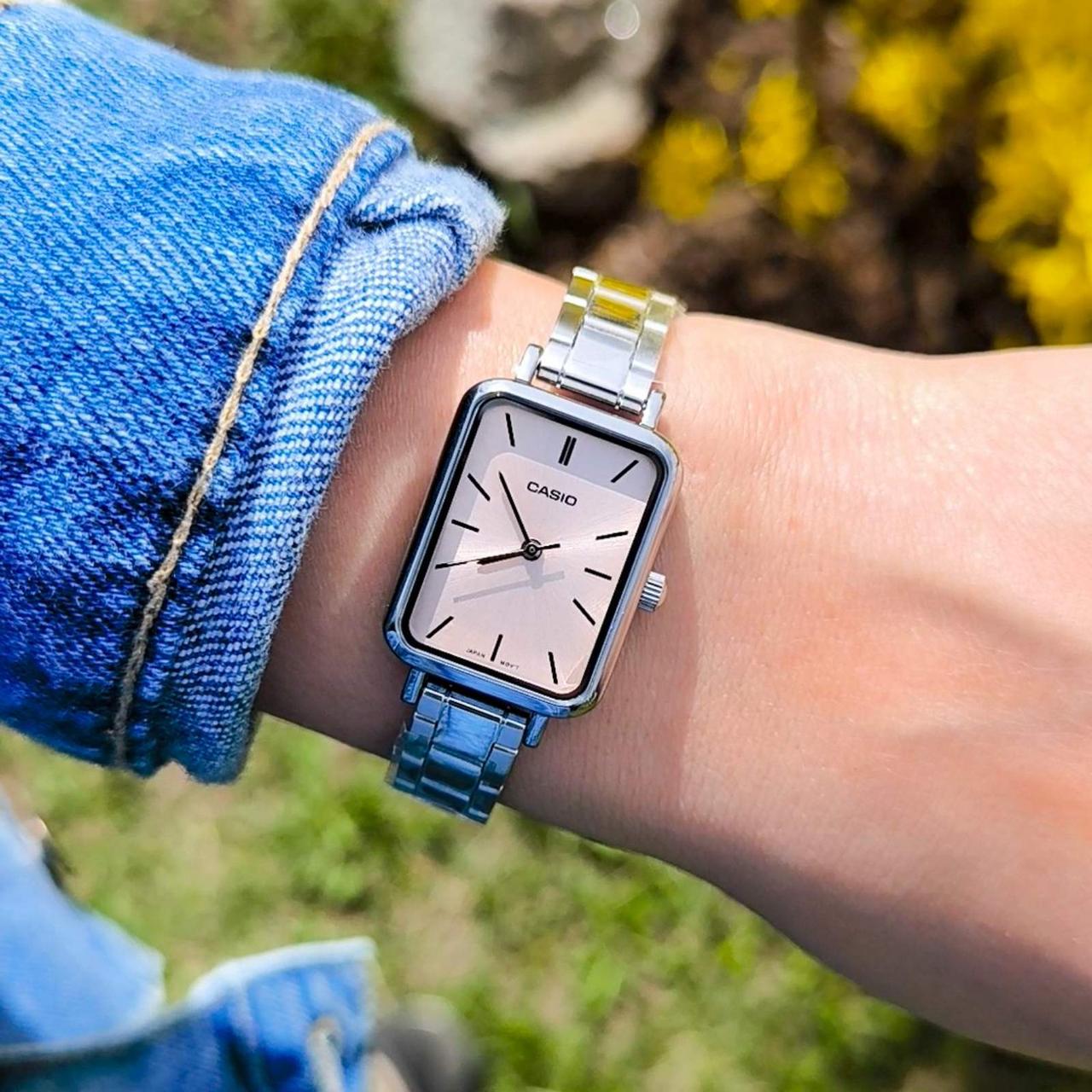 Наручний годинник жіночий Casio LTP-V009D-4E Срібний/Рожевий (2554482576) - фото 5