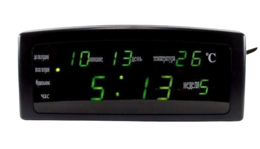 Настольные часы с подсветкой CX 868 Green