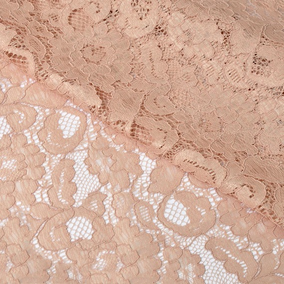 Ткань гипюр IDEIA Индонезия 2 1,45 м Темный беж (2200004108742)