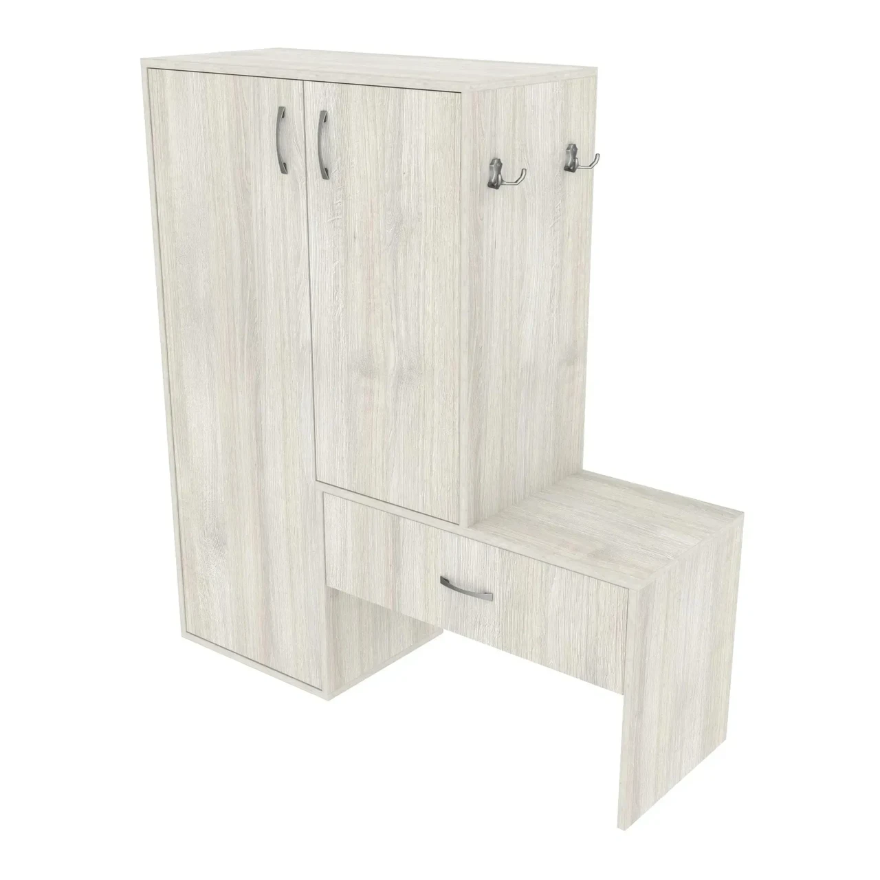 Тумба для обуви Kontinent №6 110х36х120 см Дуб Шамони Светлый (83476813) - фото 1 Тумба для обуви Kontinent №6 110х36х120 см Дуб Шамони Светлый (83476813) - фото 1