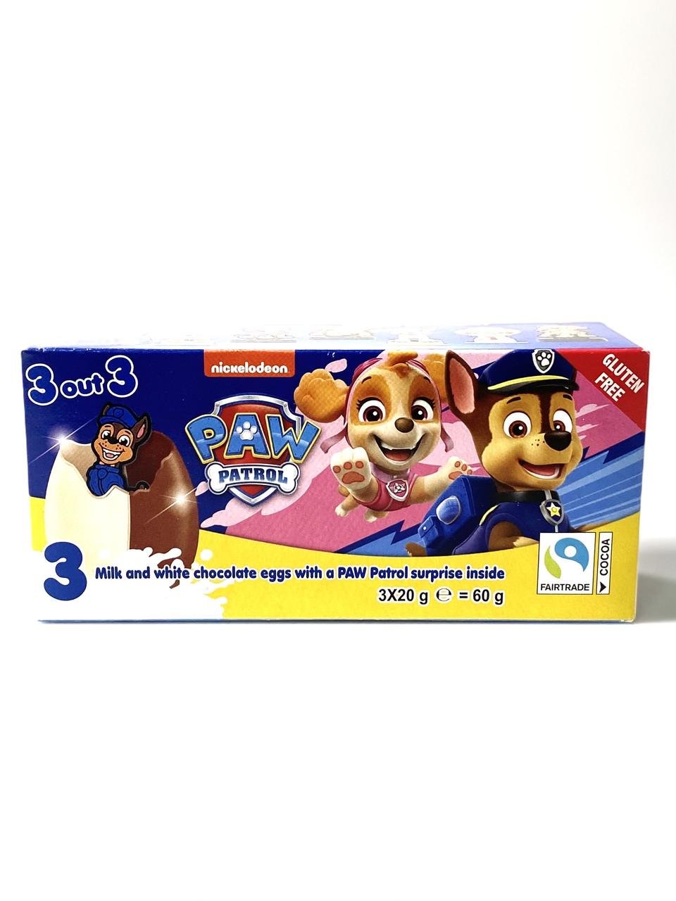 Шоколадні яйця Patrol з іграшкою-сюрпризом 3 шт. (7258731621)