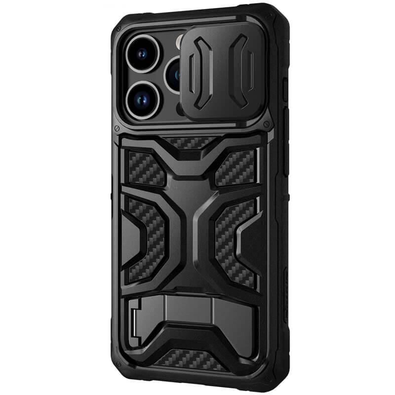 Протиударний TPU+PC чохол Nillkin CamShield Adventurer Pro (шторка на камеру) для Apple iPhone 14 Pro Max (6.7") Armor Black - фото 1